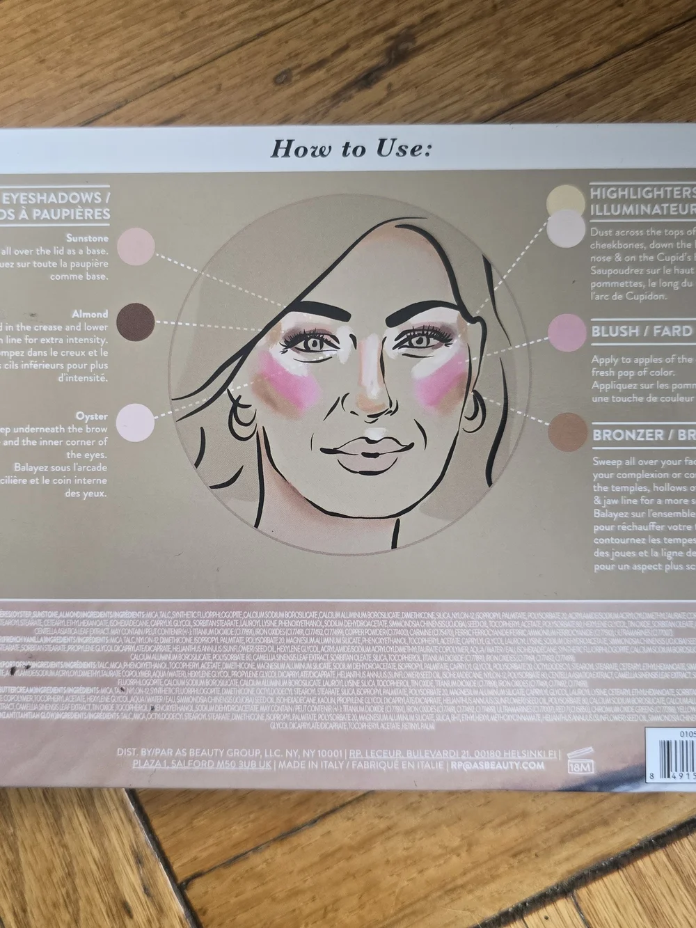 Laura Geller Baked Full Face Basics Palette - Pink & Gold Marble